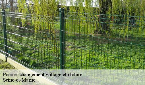 Pose et changement grillage et cloture Seine-et-Marne