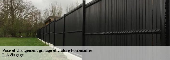 Pose et changement grillage et cloture fontenailles-77370 L.A élagage