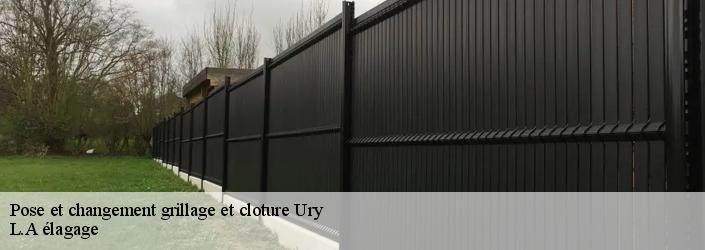 Pose et changement grillage et cloture ury-77760 L.A élagage