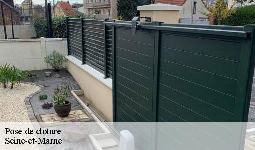 Pose de cloture Seine-et-Marne
