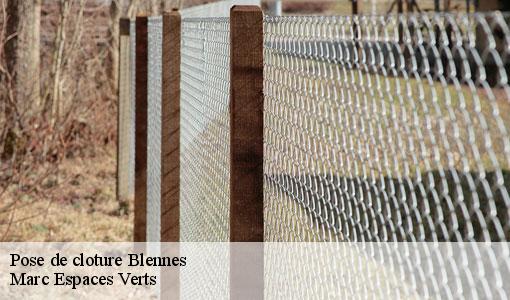 Pose de cloture  blennes-77940 Marc Espaces Verts 