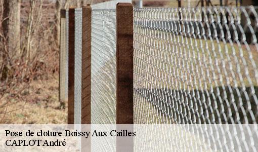 Pose de cloture boissy-aux-cailles-77760 CAPLOT André