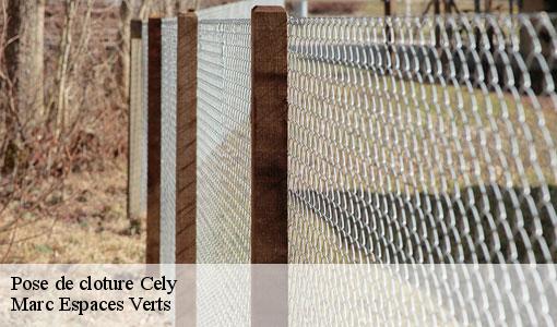 Pose de cloture  cely-77930 Marc Espaces Verts 