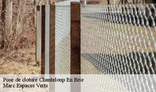 Pose de cloture  chanteloup-en-brie-77600 Marc Espaces Verts 