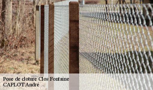 Pose de cloture clos-fontaine-77370 CAPLOT André