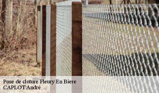 Pose de cloture fleury-en-biere-77930 CAPLOT André