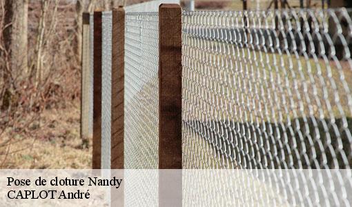 Pose de cloture nandy-77176 CAPLOT André