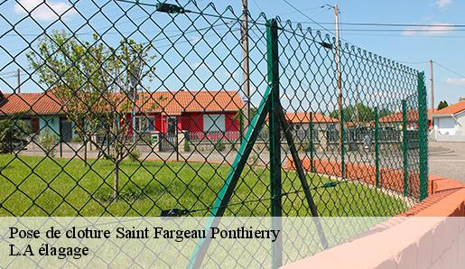 Pose de cloture saint-fargeau-ponthierry-77310 L.A élagage