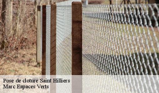 Pose de cloture  saint-hilliers-77160 Marc Espaces Verts 