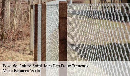 Pose de cloture  saint-jean-les-deux-jumeaux-77660 Marc Espaces Verts 