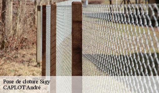 Pose de cloture  sigy-77520 CAPLOT André
