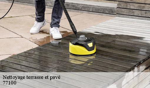 Nettoyage terrasse et pavé  77100