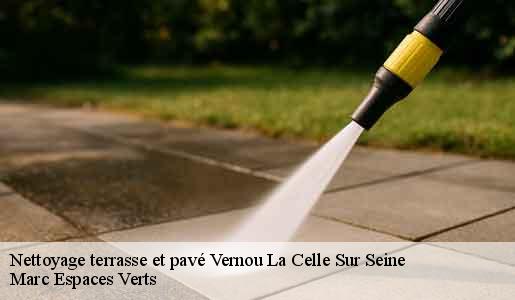 Nettoyage terrasse et pavé  vernou-la-celle-sur-seine-77670 Marc Espaces Verts 